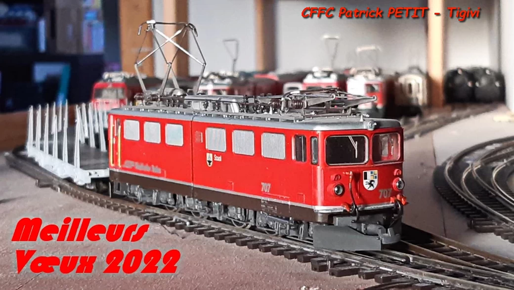 CFFC Patrick PETIT, loco Suisse Ge 6/6 II n° 707 - voeux2022